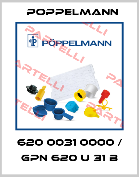620 0031 0000 / GPN 620 U 31 B Poppelmann
