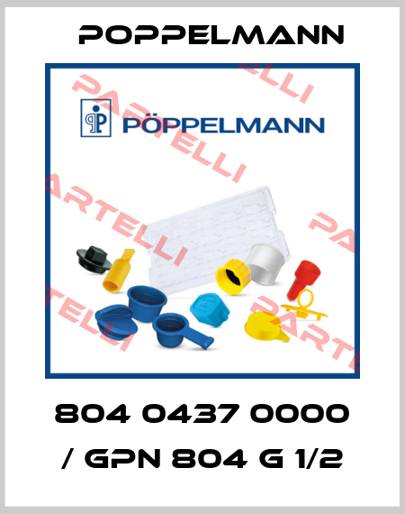 804 0437 0000 / GPN 804 G 1/2 Poppelmann