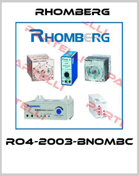 RO4-2003-BNOMBC  RHOMBERG BRASLER