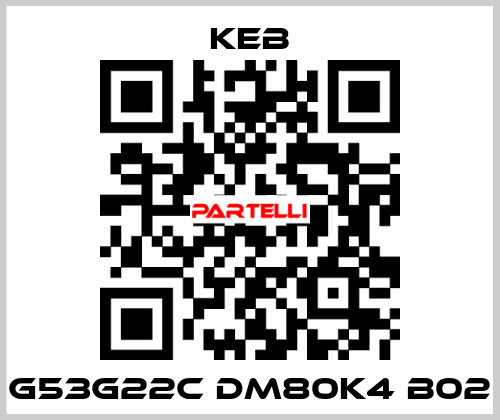 G53G22C DM80K4 B02 KEB