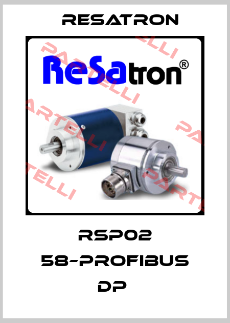 RSP02 58–PROFIBUS DP  Resatron