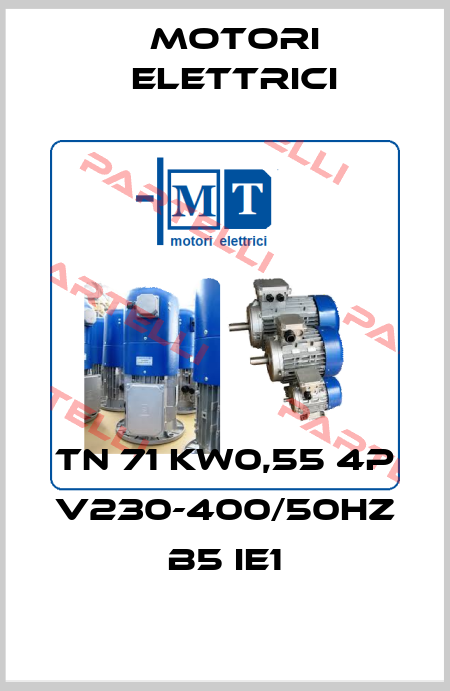 TN 71 KW0,55 4P V230-400/50Hz B5 IE1 Motori Elettrici