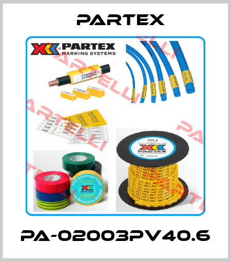 PA-02003PV40.6 Partex