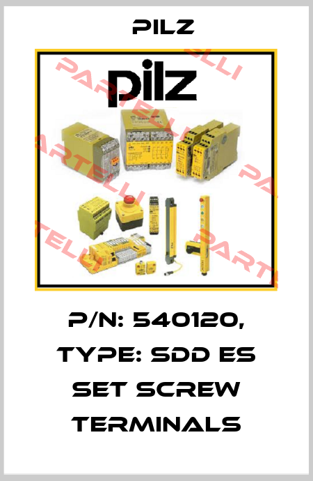 p/n: 540120, Type: SDD ES SET SCREW TERMINALS Pilz