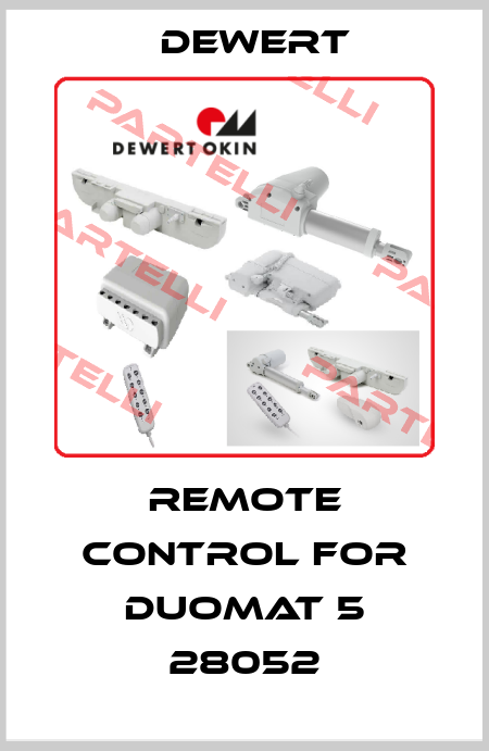 Remote control for DUOMAT 5 28052 DEWERT