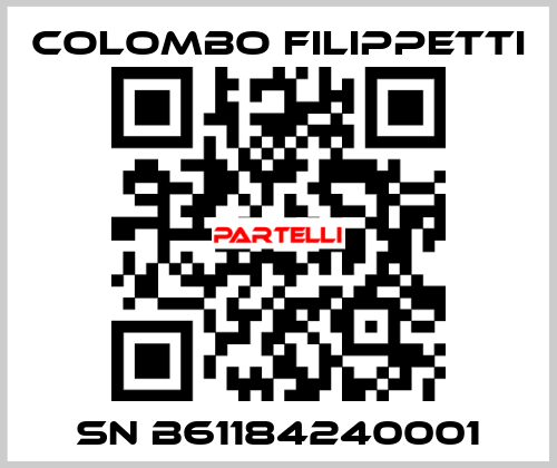 SN B61184240001 Colombo Filippetti