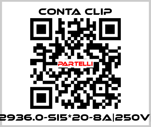 2936.0-SI5*20-8A|250V| Conta Clip
