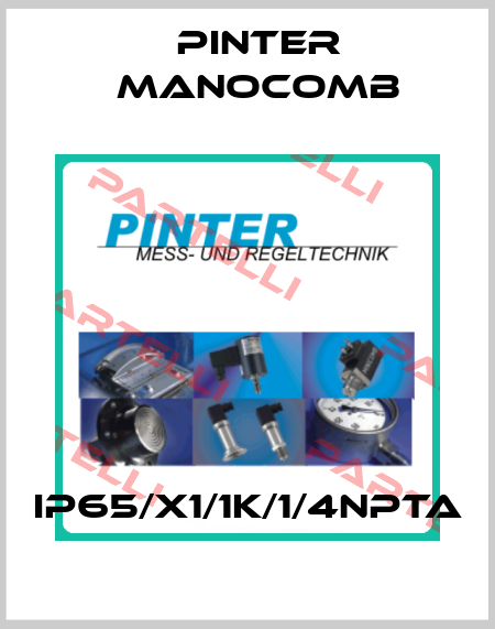 IP65/X1/1K/1/4NPTa Pinter Manocomb