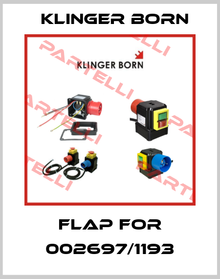 Flap for 002697/1193 Klinger Born