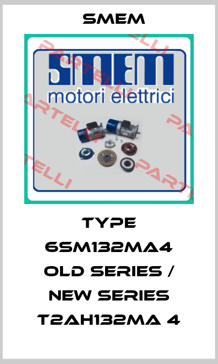 TYPE 6SM132MA4 old series / new series T2AH132MA 4 Smem
