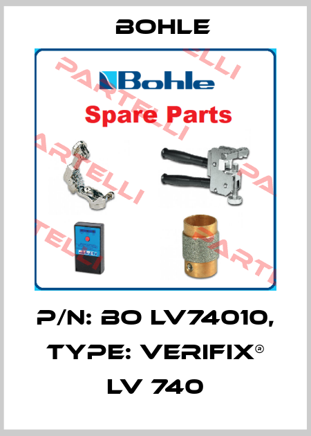 P/N: BO LV74010, Type: Verifix® LV 740 Bohle