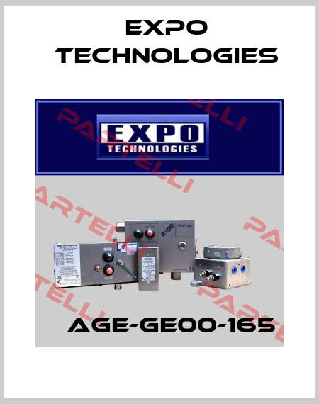 	  AGE-GE00-165  EXPO TECHNOLOGIES INC.