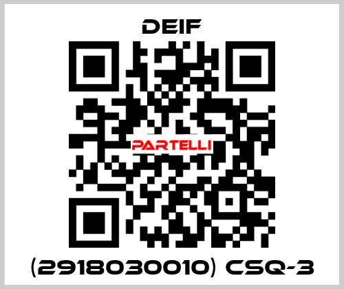 (2918030010) CSQ-3 Deif