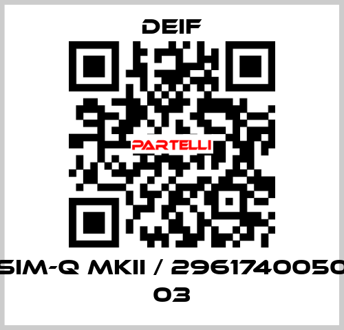 SIM-Q MKII / 2961740050 03 Deif