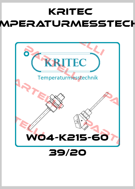 W04-K215-60 39/20 Kritec Temperaturmesstechnik