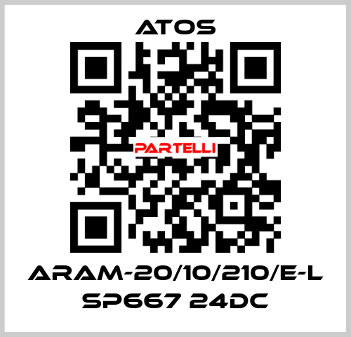 ARAM-20/10/210/E-L SP667 24DC Atos