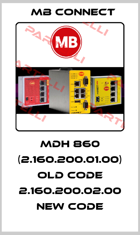 MDH 860 (2.160.200.01.00) old code 2.160.200.02.00 new code MB Connect