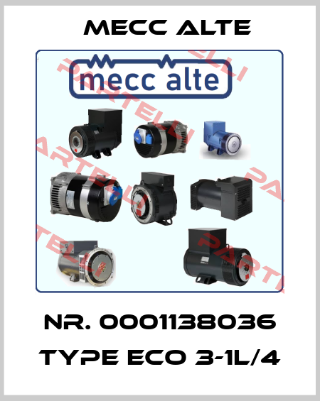 Nr. 0001138036 Type ECO 3-1L/4 Mecc Alte