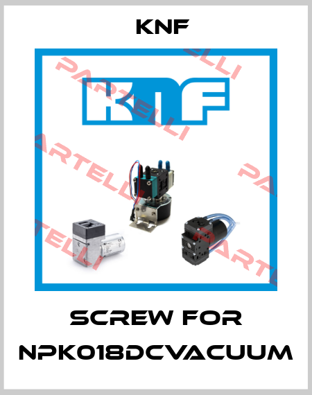 Screw for NPK018DCVACUUM KNF