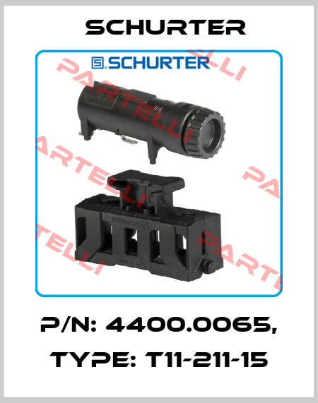 p/n: 4400.0065, Type: T11-211-15 Schurter