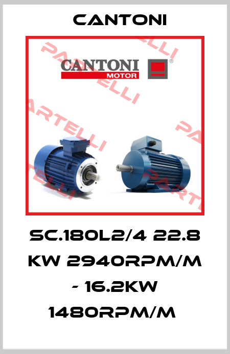 SC.180L2/4 22.8 KW 2940RPM/M - 16.2KW 1480RPM/M  Cantoni