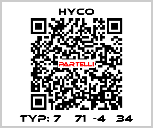 Typ: 7АА71М-4 В34 Hyco