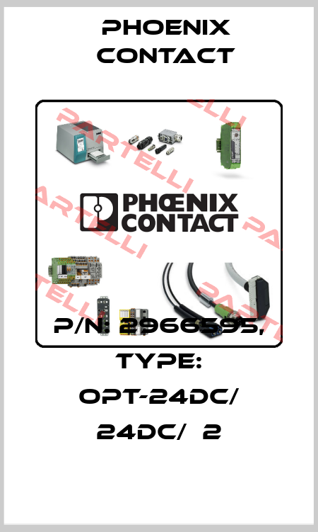 P/N: 2966595, Type: OPT-24DC/ 24DC/  2 Phoenix Contact