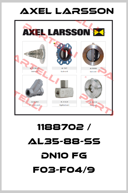 1188702 / AL35-88-SS DN10 FG F03-F04/9 AXEL LARSSON