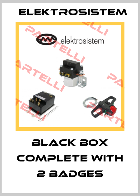 Black box complete with 2 badges Elektrosistem