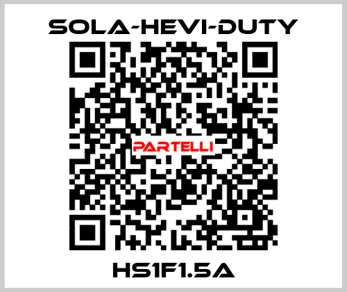 HS1F1.5A Sola-Hevi-Duty