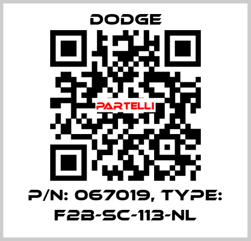 p/n: 067019, Type: F2B-SC-113-NL Dodge