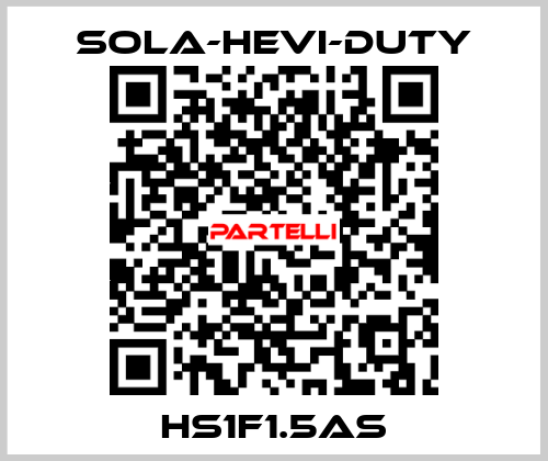  HS1F1.5AS Sola-Hevi-Duty