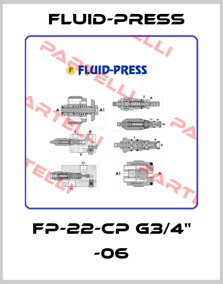 FP-22-CP G3/4" -06 Fluid-Press
