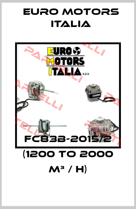 FC83B-2015/2 (1200 to 2000 m³ / h) Euro Motors Italia