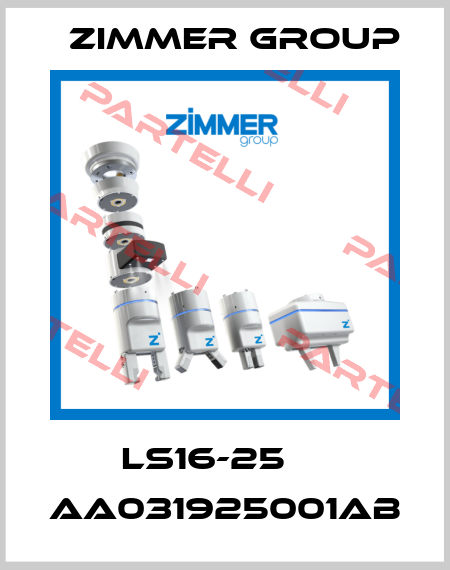 LS16-25     AA031925001AB Zimmer Group (Sommer Automatic)