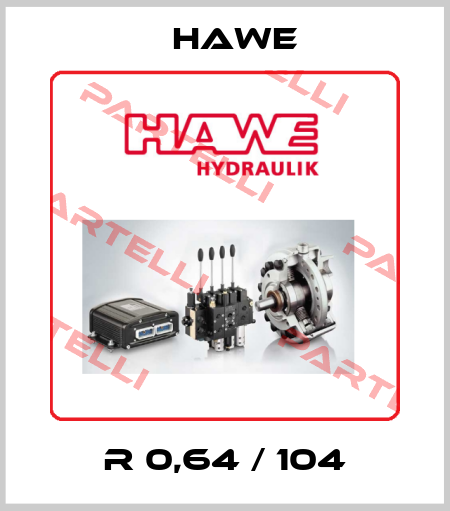 R 0,64 / 104 Hawe