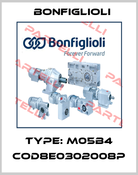 Type: M05B4 Cod8E0302008P Bonfiglioli