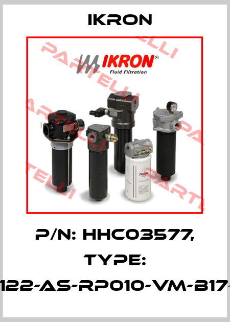 p/n: HHC03577, Type: HEK02-20.122-AS-RP010-VM-B17-B-75l/min Ikron