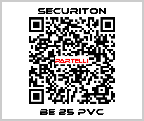 BE 25 PVC Securiton