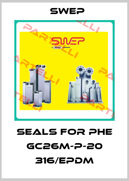 Seals for PHE GC26M-P-20 316/EPDM Swep