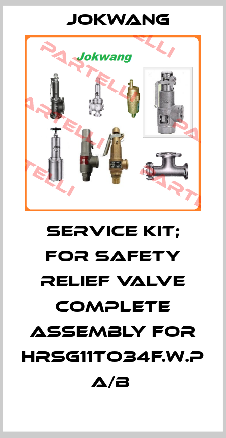 SERVICE KIT; FOR SAFETY RELIEF VALVE COMPLETE ASSEMBLY FOR HRSG11TO34F.W.P A/B  Jokwang