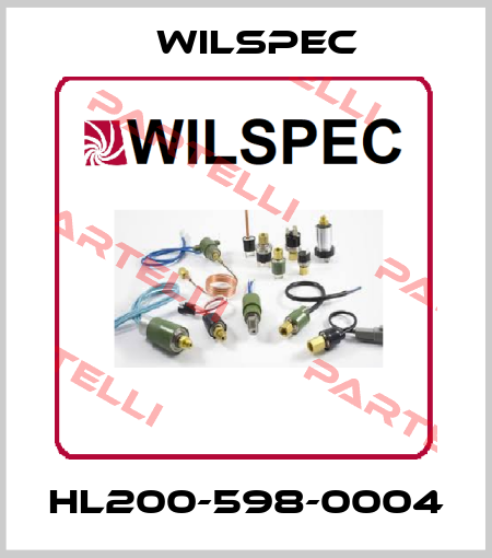 HL200-598-0004 Wilspec