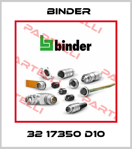 32 17350 D10 Binder