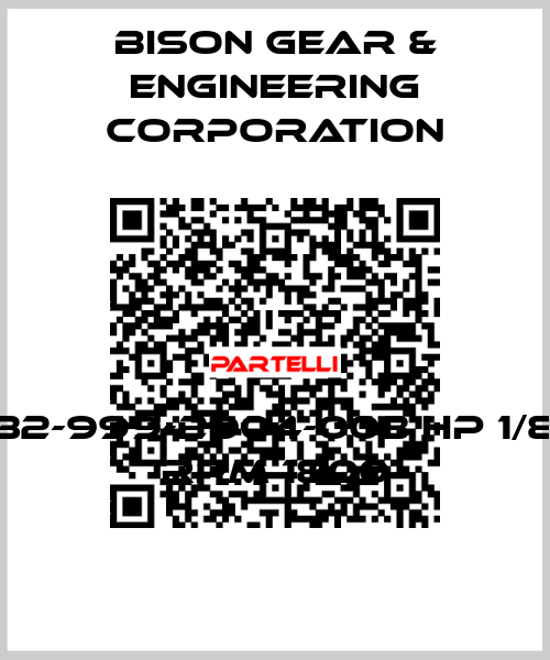 32-999-2904-003 hp 1/8 RPM 1800 Bison Gear & Engineering Corporation