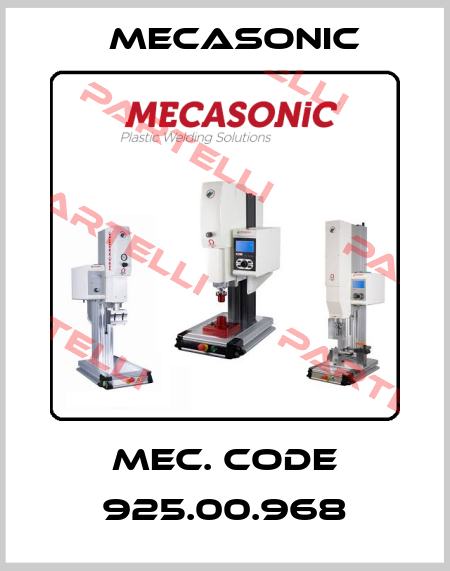 Mec. Code 925.00.968 MECASONIC