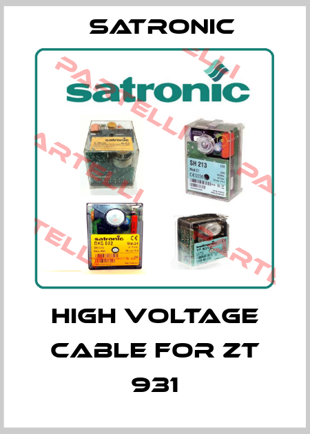 high voltage cable for ZT 931 Satronic