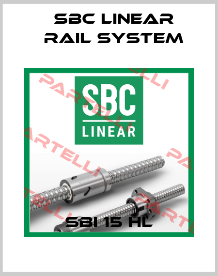 SBI 15 HL SBC Linear Rail System