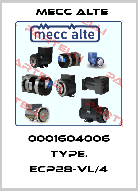 0001604006 Type. ECP28-VL/4 Mecc Alte