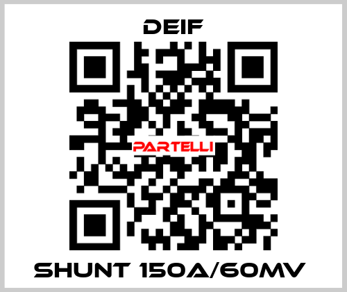 SHUNT 150A/60MV  Deif