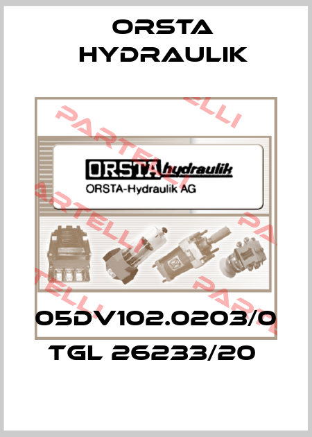05DV102.0203/0  TGL 26233/20  Orsta Hydraulik